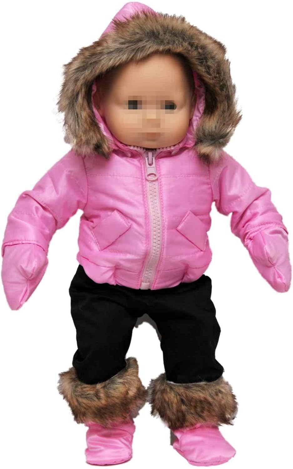 The Queen’s Treasures 15 Inch Doll Clothes Designed for Use with Bitty Baby Dolls, Pink Snow Suit Jacket, Pants, Mittens and Boots, Compatible with American Girl’s Bitty Baby Twins The Queen’s Treasures 15 Inch Doll Clothes Designed for Use with Bitty Baby Dolls, Pink Snow Suit Jacket, Pants, Mittens and Boots, Compatible with American Girl’s Bitty Baby Twins