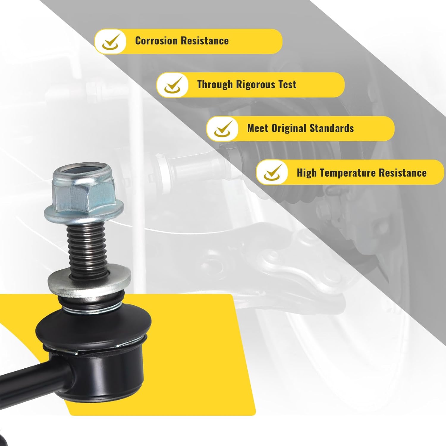 TUCAREST Front Stabilizer Sway Bar Link 2Pcs K750084 Compatible With Su-baru 14-18 Forester,10-14 Outback,08-14 Tribeca,06-07 B9 Tribeca,13-15 XV Crosstrek [# 20420-XA000 ]
