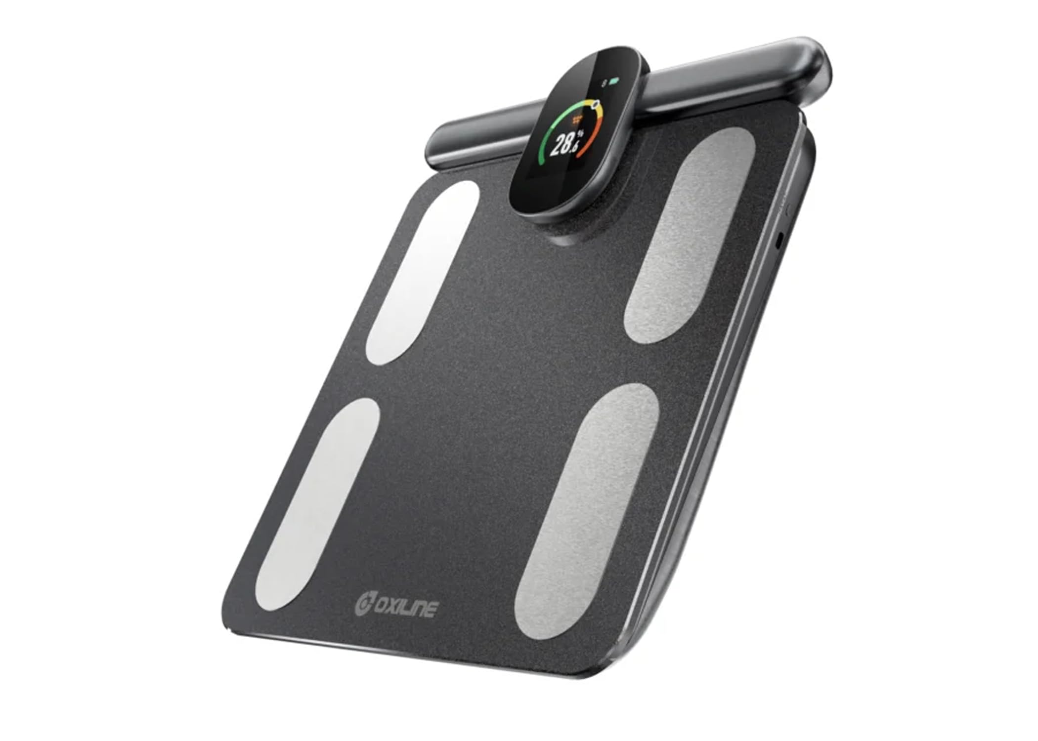 Oxiline Smart Scale MD Pro, Weight Scale, Crystal OLED Display, Complete Body Analysis, 31 Body Metrics, 8 Echo MD Electrodes