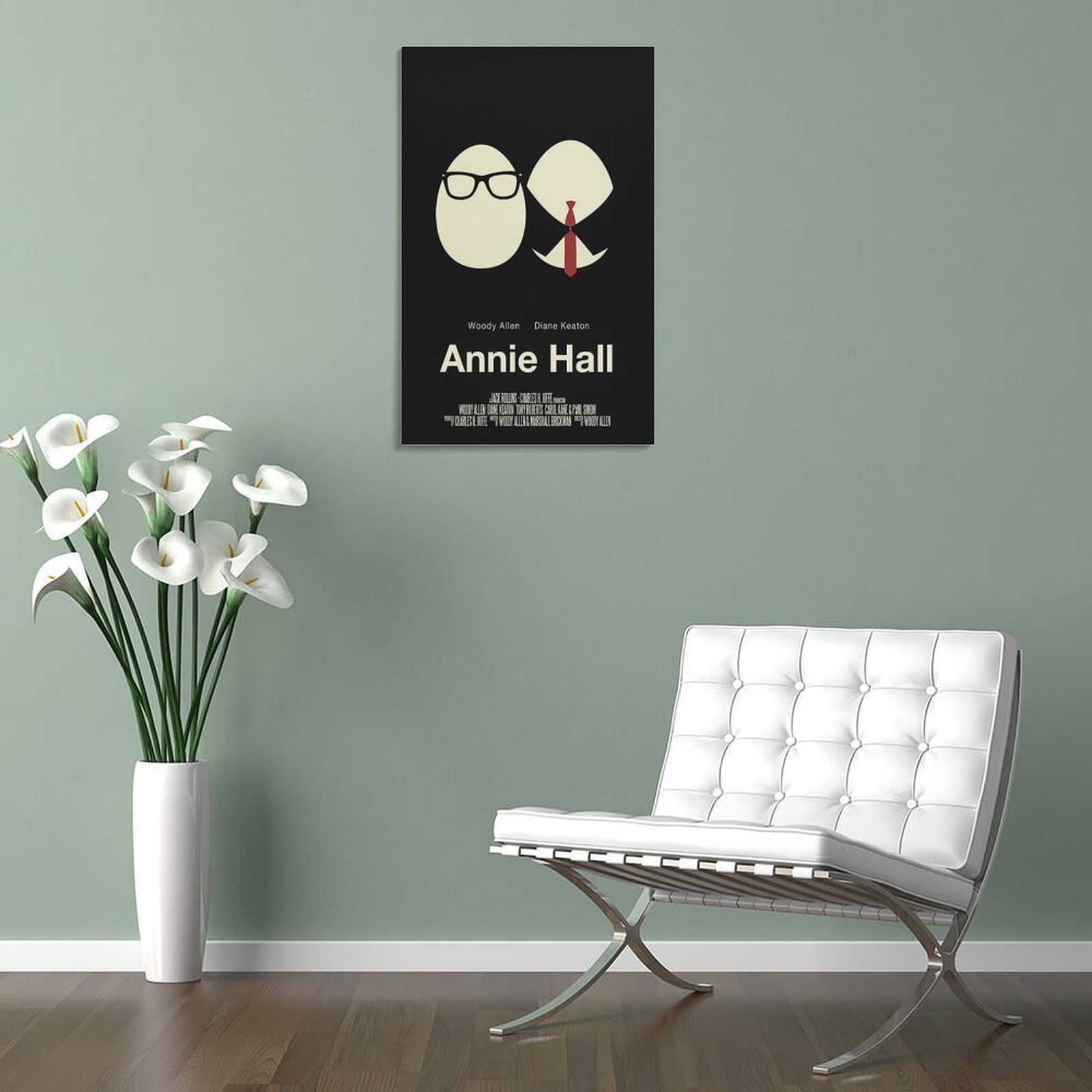 Generi Annie Hall - Poster classico del film (2) su tela, stampa artistica da parete, decorazione moderna per la casa, 60 x 90 cm