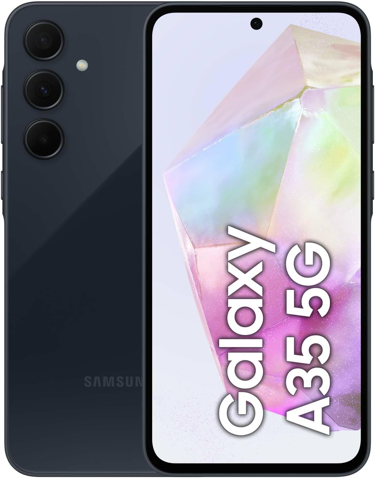 Samsung Galaxy A35 5G, Dual, 128GB 6GB Ram, Awesome Navy, SM-A356BZKBEUE - [Italian, Hungarian, Polish, Romanian, Austrian, Swiss version]