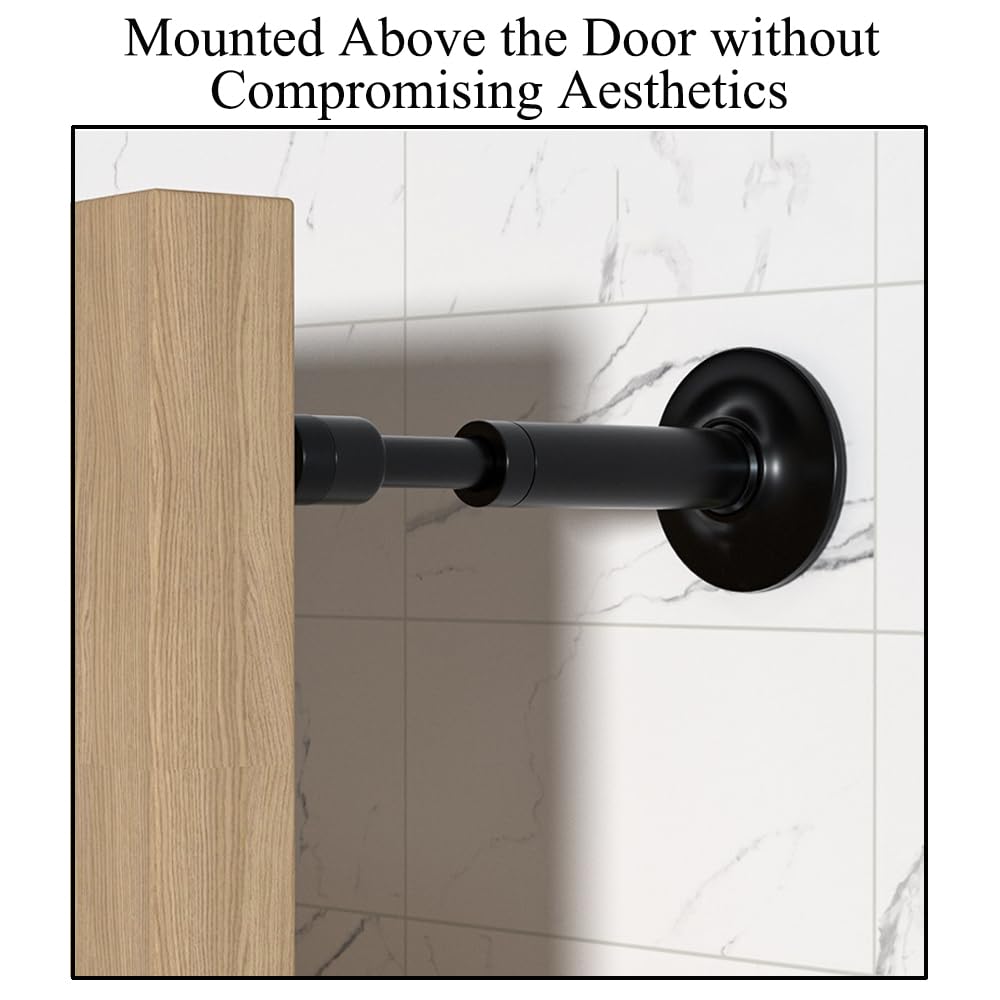 Door Stopper, Brass Sound Dampening Door Bumpers Retractable Hydraulic Shock Absorption Doorstops for Home Office Gold - Image 4
