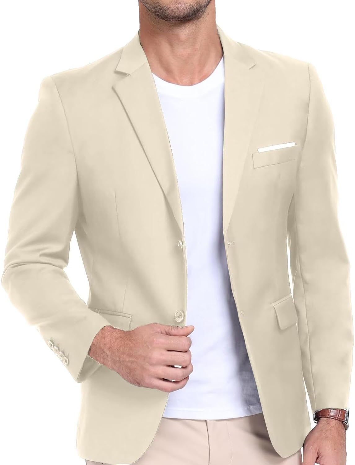 Mens Suit Jacket Slim Fit Blazer for Men Business Suit Blazer Lightweight Casual Sport Coats for Daily Summer Wedding