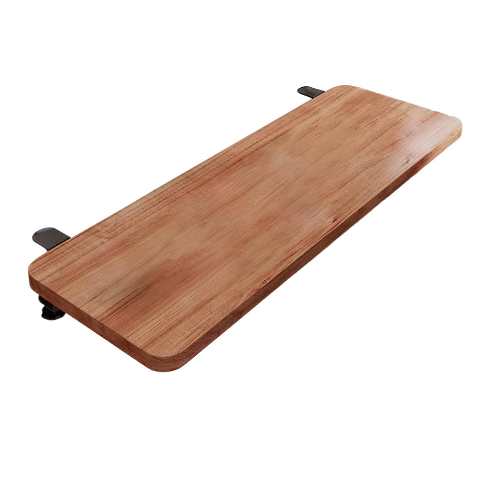 desk extender board clamp on space saving desk extender tray walnut color|1 desktop extension board |desks & home office furniture