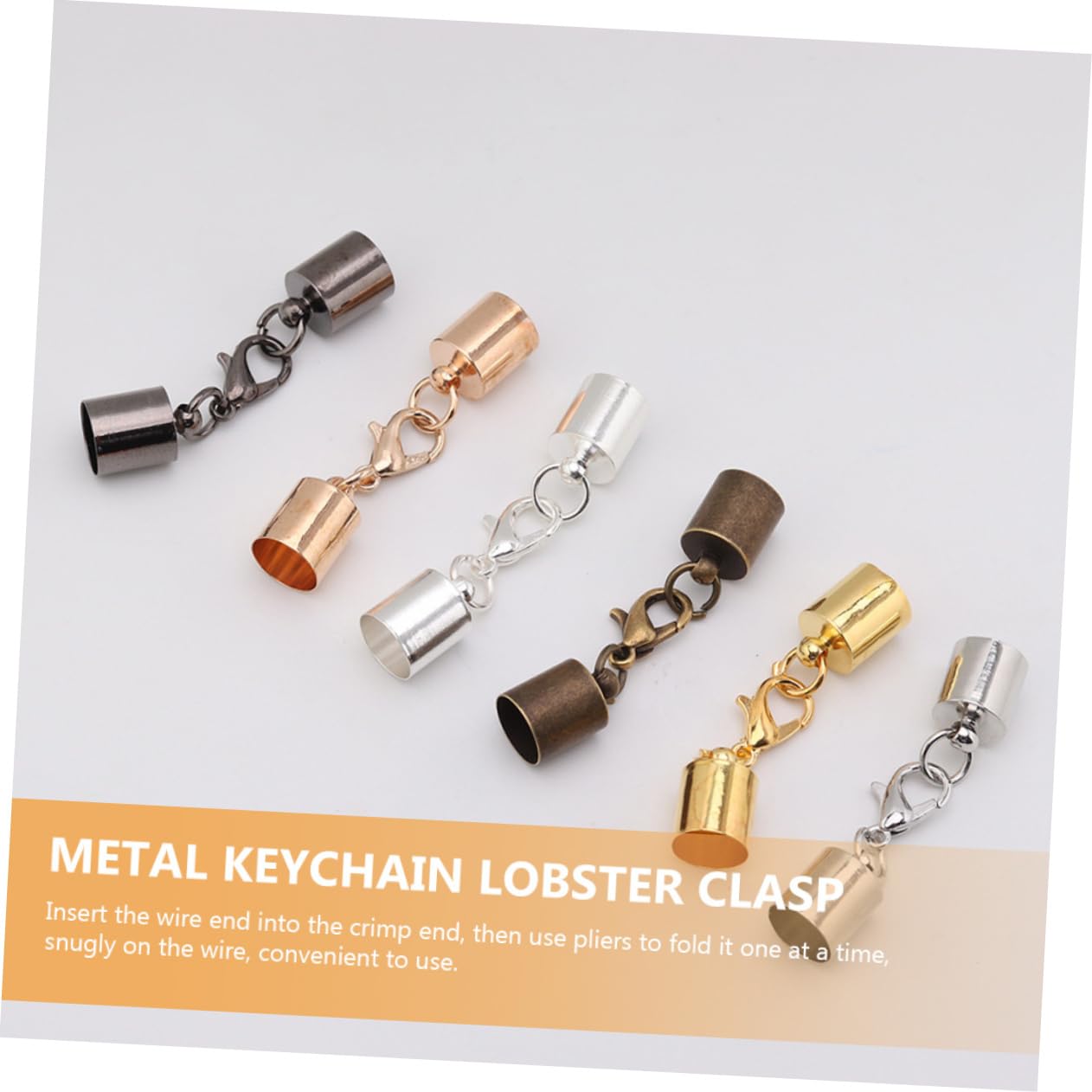 NUOBESTY 300stücke Lobster Clasp Pack Metallverschluss Für Schlüsselanhänger Und Schmuck Weißgold Antikgrün Kc Für Armbänder Und Halsketten Basteln