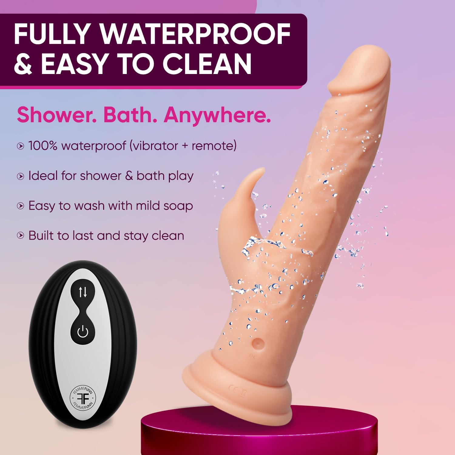 Femmefunn Thruster Vibratori rabbit Nude 22,3 cm