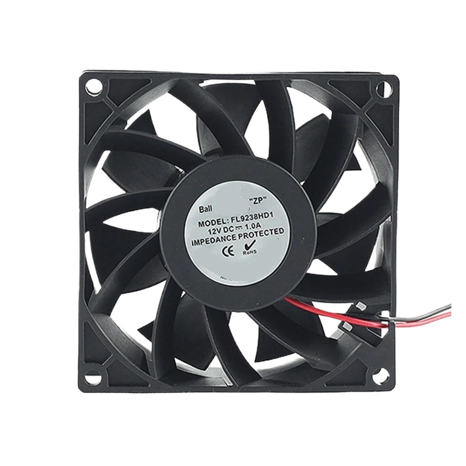 PEQYUACTE Axial Flow Fan DC12V 9cm 92X92x38mm 1.0A DC Cooling Fan(DC12V)