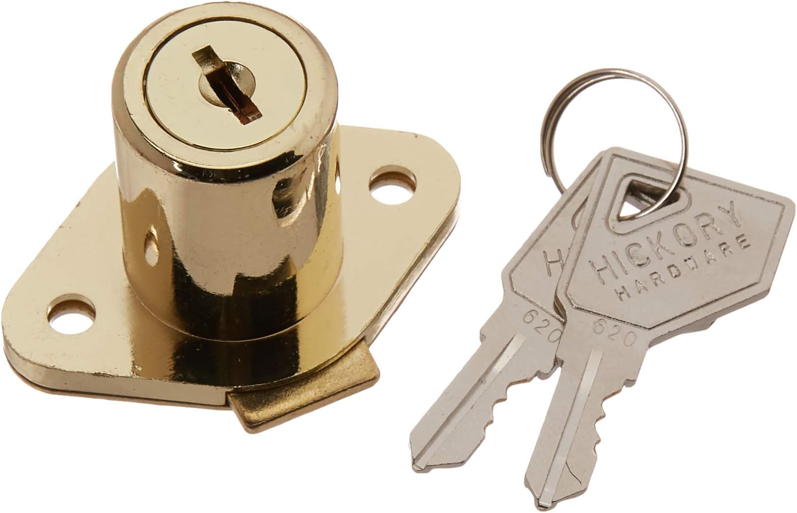 First Watch Security 1356 Drawer & Cabinet Lock Cabinet & Drawer Lock Finish, Polished Brass