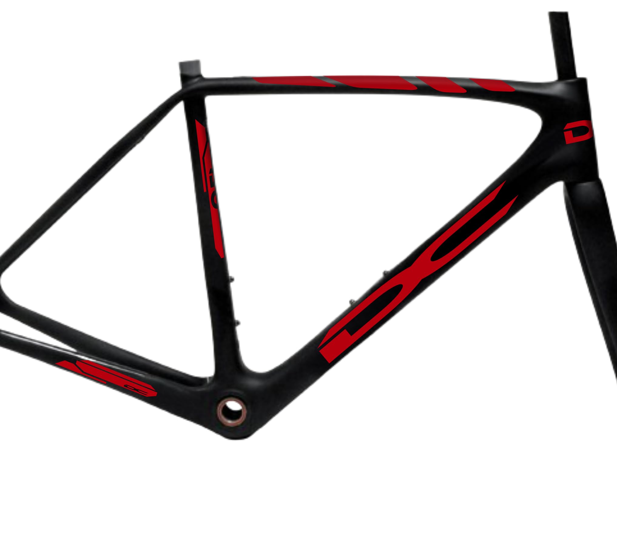 Telaio bici da strada in carbonio GIANT TCR nero rosso bicicletta con