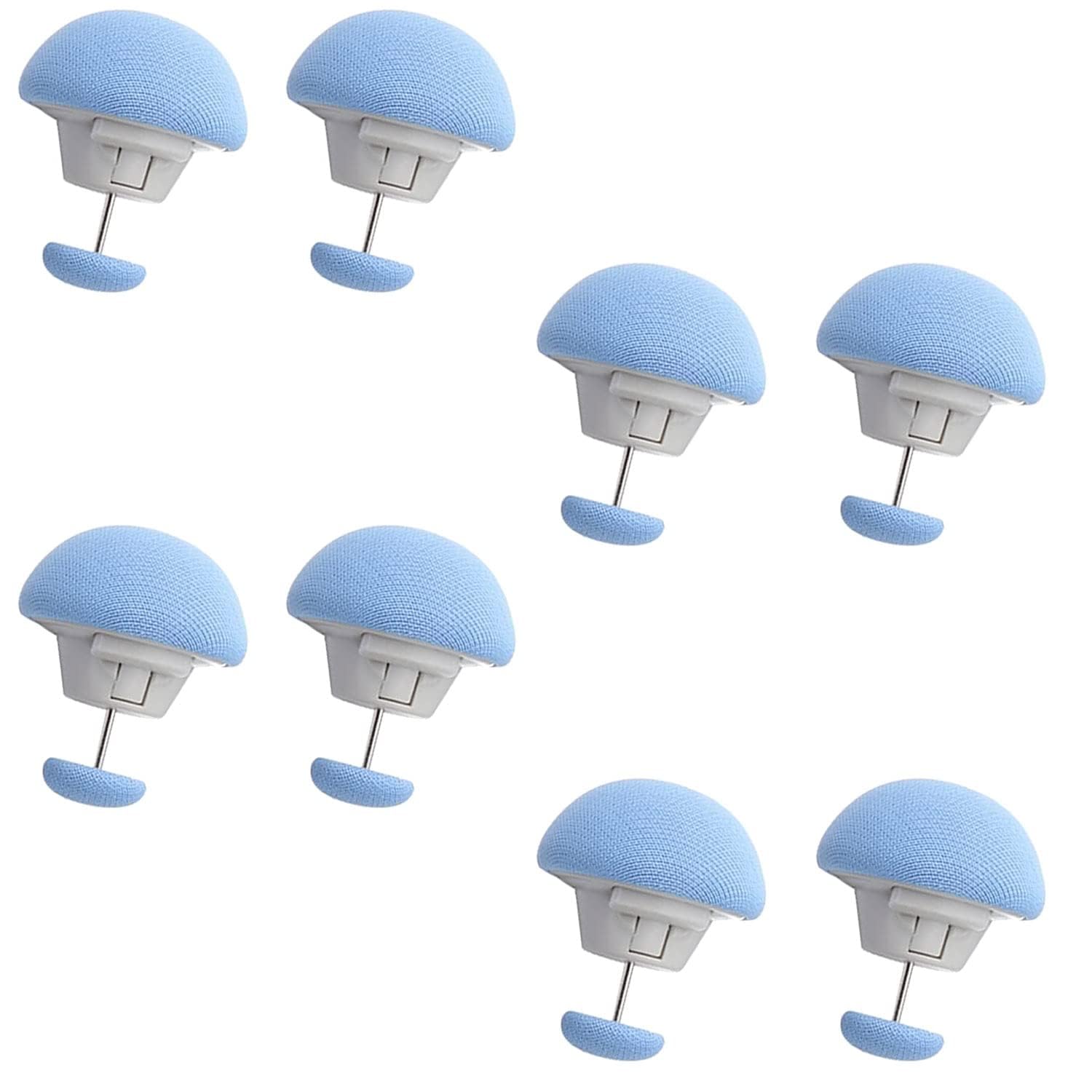 Mushroom Blanket Clips – Non-Slip Duvet Cover Fasteners, Quilt Holders, Comforter Clips, One-Key Unlock Bedding Accessories for Bed Sheets, Mattresses, Curtains & More (Random Color)_ (Pack of 8)-image-42
