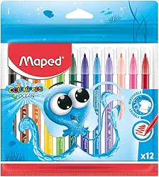 Caneta Hidrográfica, Maped, Ocean Polvo, 845912, 12 Cores