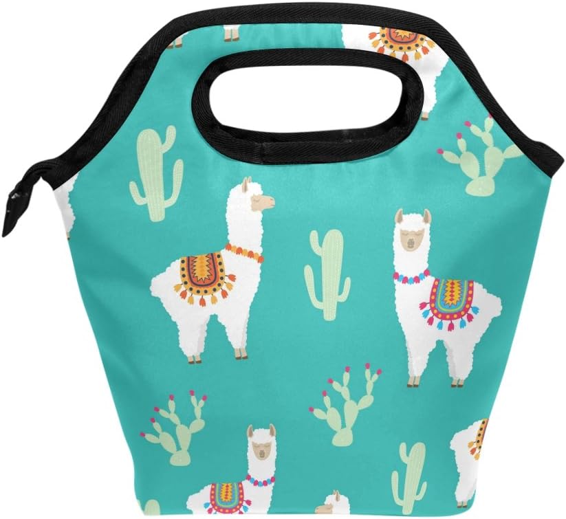 senya Lunch Bag Dolphins Blue Printed Neoprene Tote Reusable Insulated Gourmet Lunchbox Container Organizer School Picnic Carrying For Men, Women, Adults, Kids, Girls, Boys