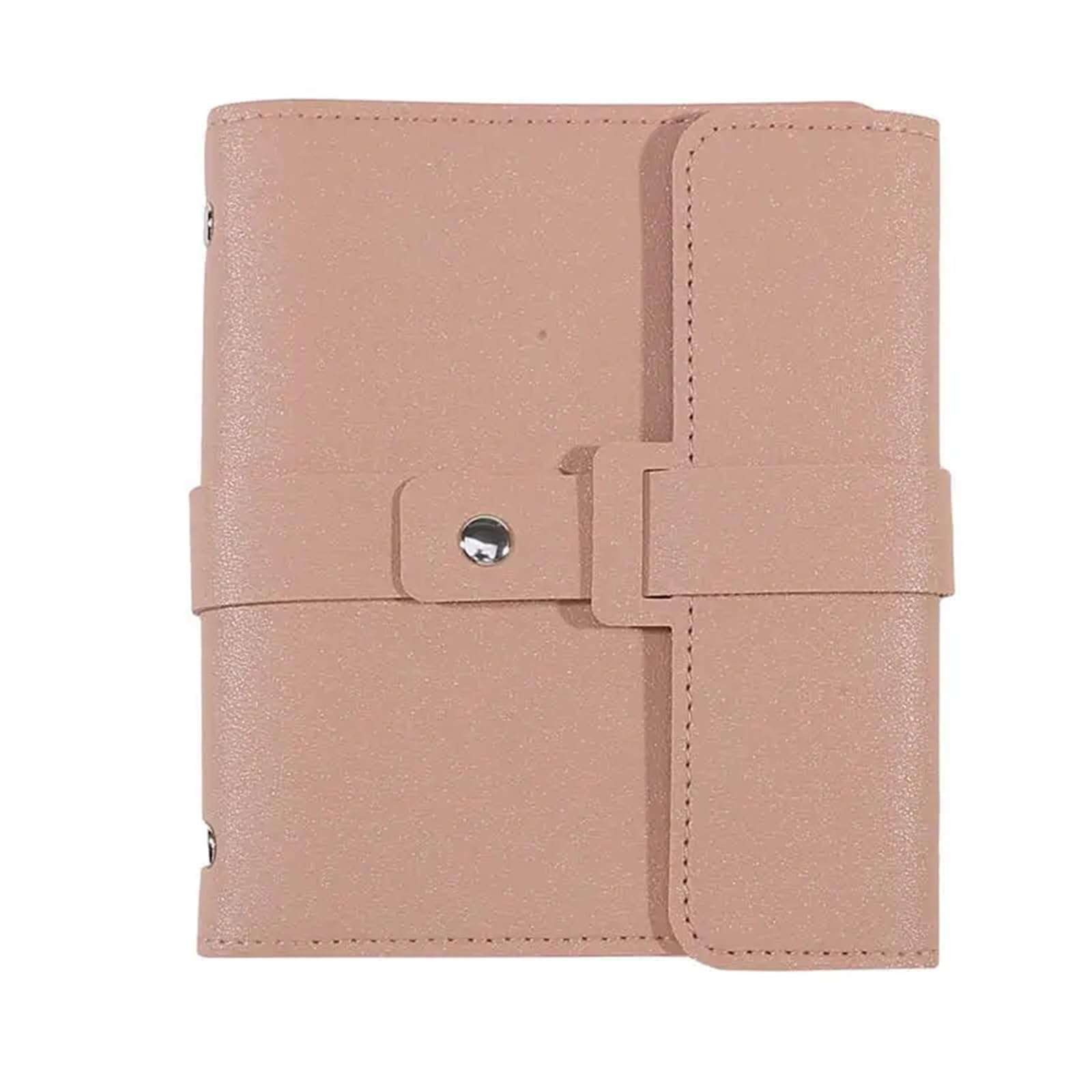 FDzkrtvm Transparent Jewelry Storage Book, PU Leather Multi-layer Book Type Ear Stud Organizer For Earrings Rings Multicolor(Pink)