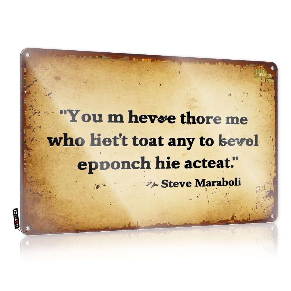 Artwork Tin Wall Decor Rustic Gift For Cook | You Must Have Me Who Isn't Too Afraid To Level Up Distressed Metal Wall Decor For Pub Home(20X30CM)