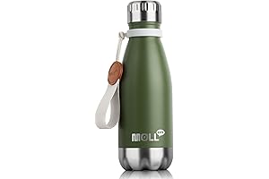 Small Water Bottles for Kids - Premium 9 oz Stainless Steel Insulated...