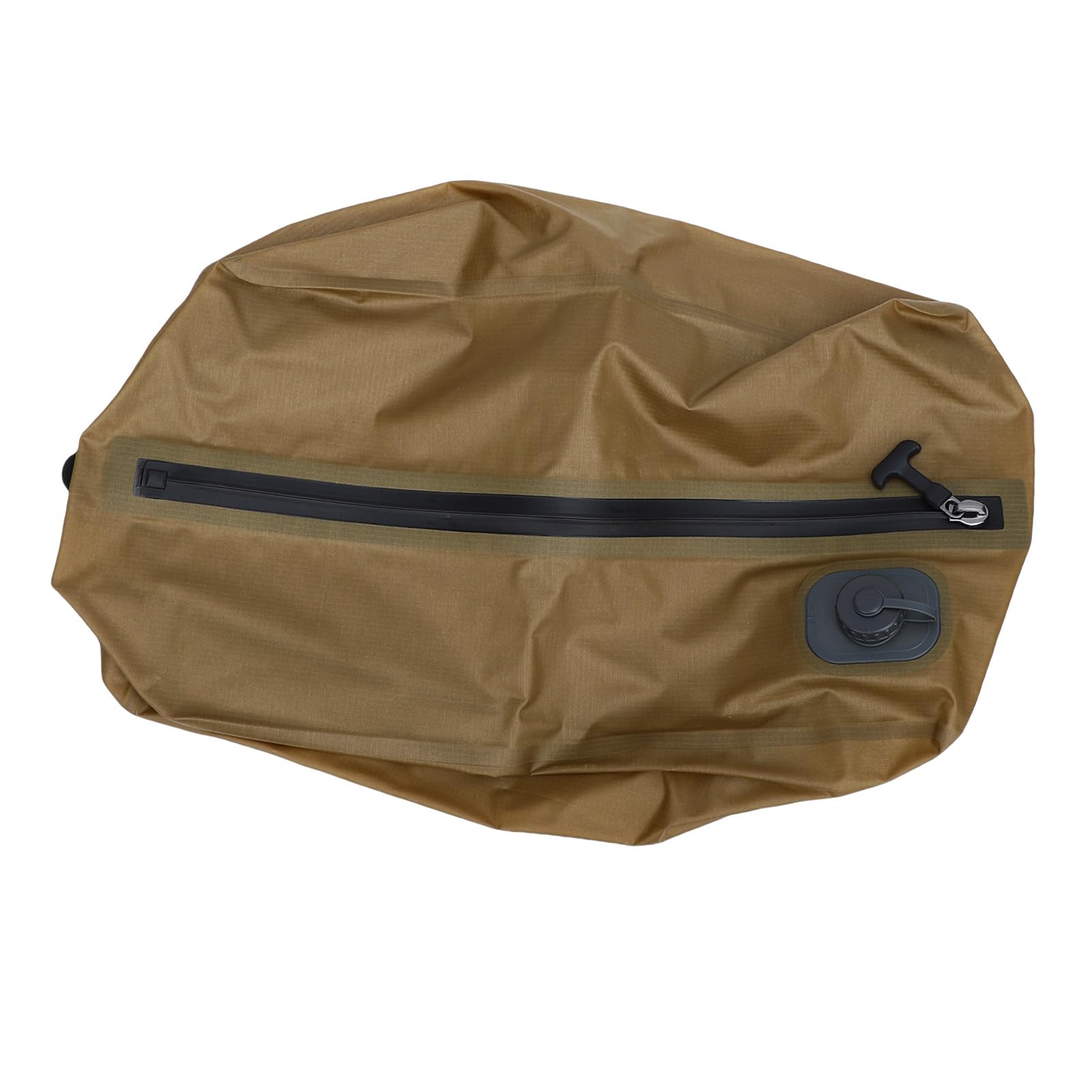 Bolsas de Vacío de Viaje Reutilizables de 20 Litros con Bomba Incorporada, Compresión que Ahorra Espacio para Ropa, Ideales para Acampar y Mochilear, Poliéster Duradero (Caqui)