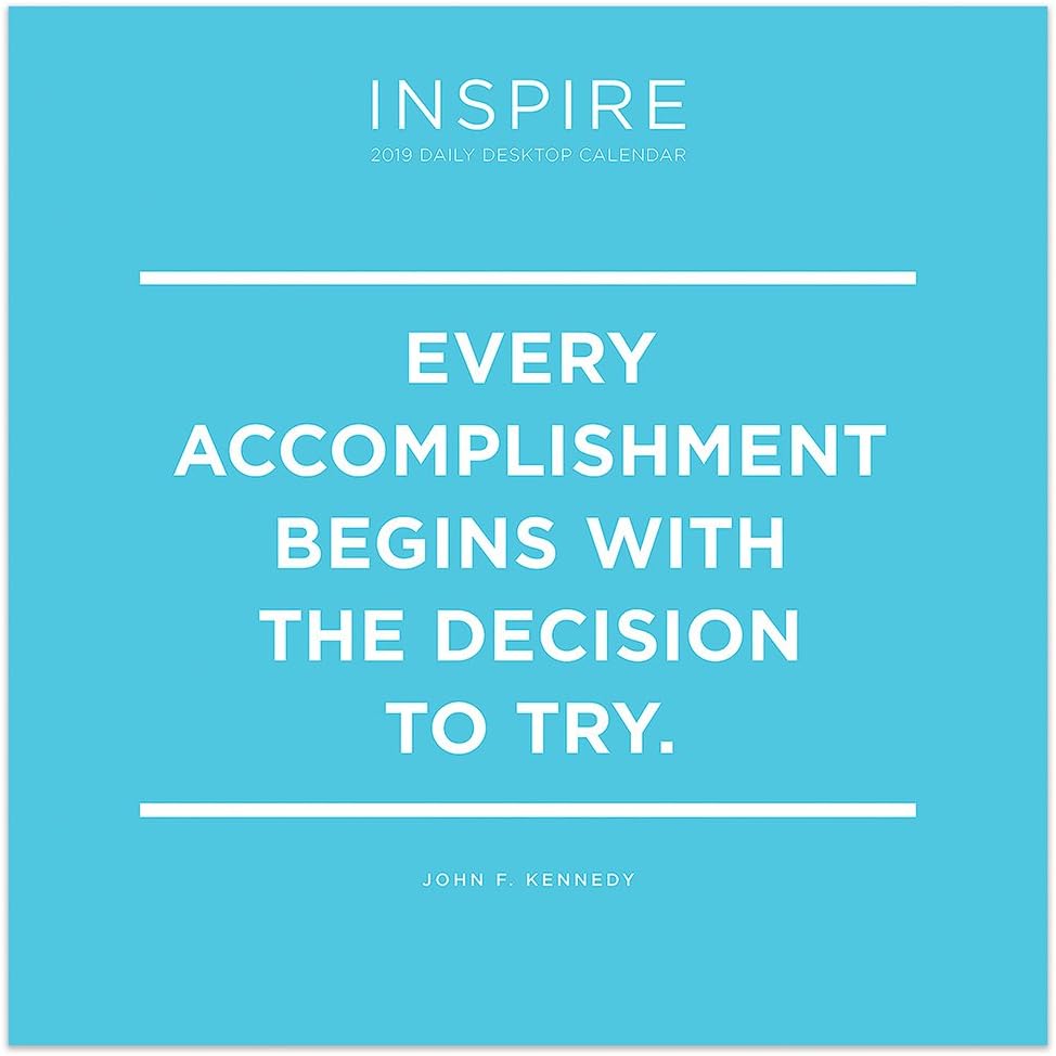 2019 Inspire Daily Quotes Desk Calendar