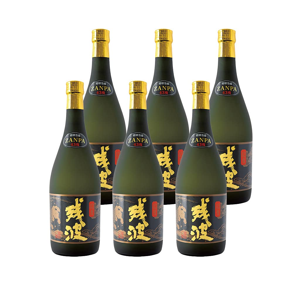 Amazon.co.jp: 泡盛 残波古酒 43度 720ml× 6本 : 食品・飲料・お酒