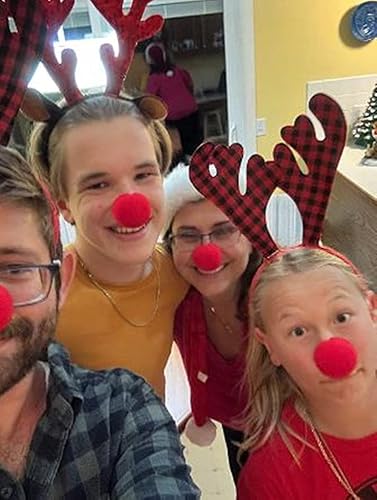 Miniatura 7 de Heandi - 12 piezas de disfraz de nariz de payaso de espuma, para fiesta de Halloween, rojo y rojo