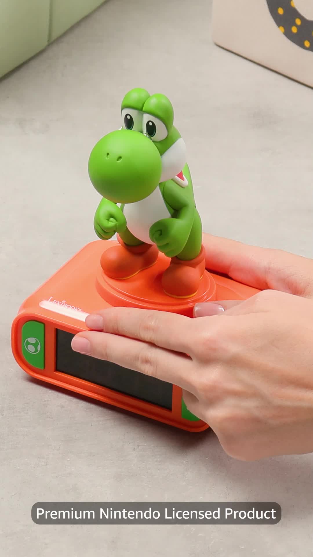 Lexibook, Super Mario, Yoshi Nightlight alarm clock, Sounds and