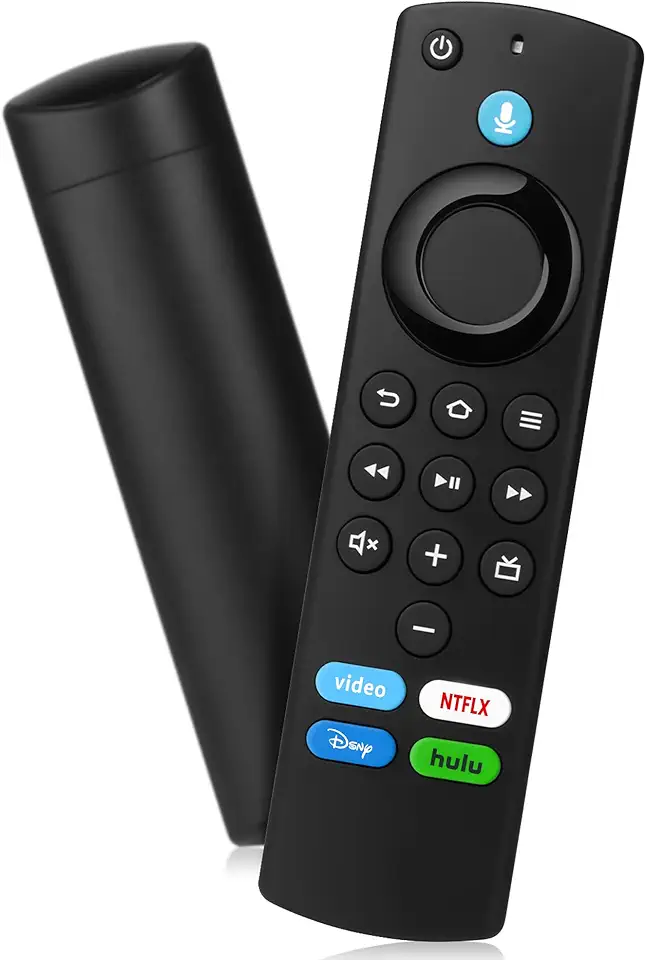 Replacement Remote Control with Voice Function Fit for Fire AMZ Smart TVs Stick(2nd Gen, 3rd Gen, Lite, 4K,4K Max),TVs Cube,for Smart TV (3rd Gen),and for Insignia/Toshiba/Pioneer/Omni Smart TVs
