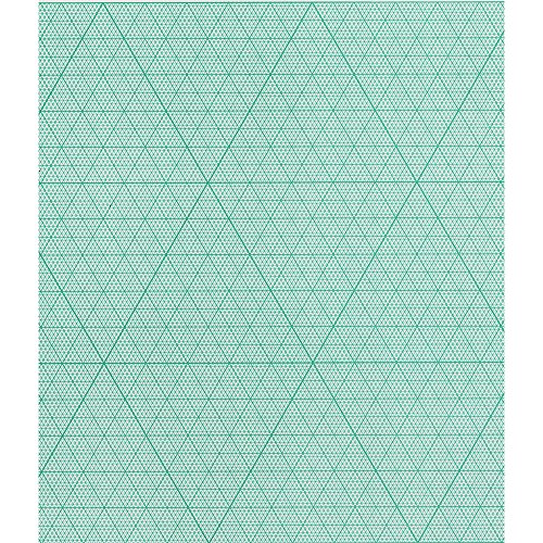 最安値 Sakaeテクニカルペーパー グラフ用紙 1mm 立体三角グラフ用紙 上質紙 A3 25枚 グリーン色 A3 立12の価格比較