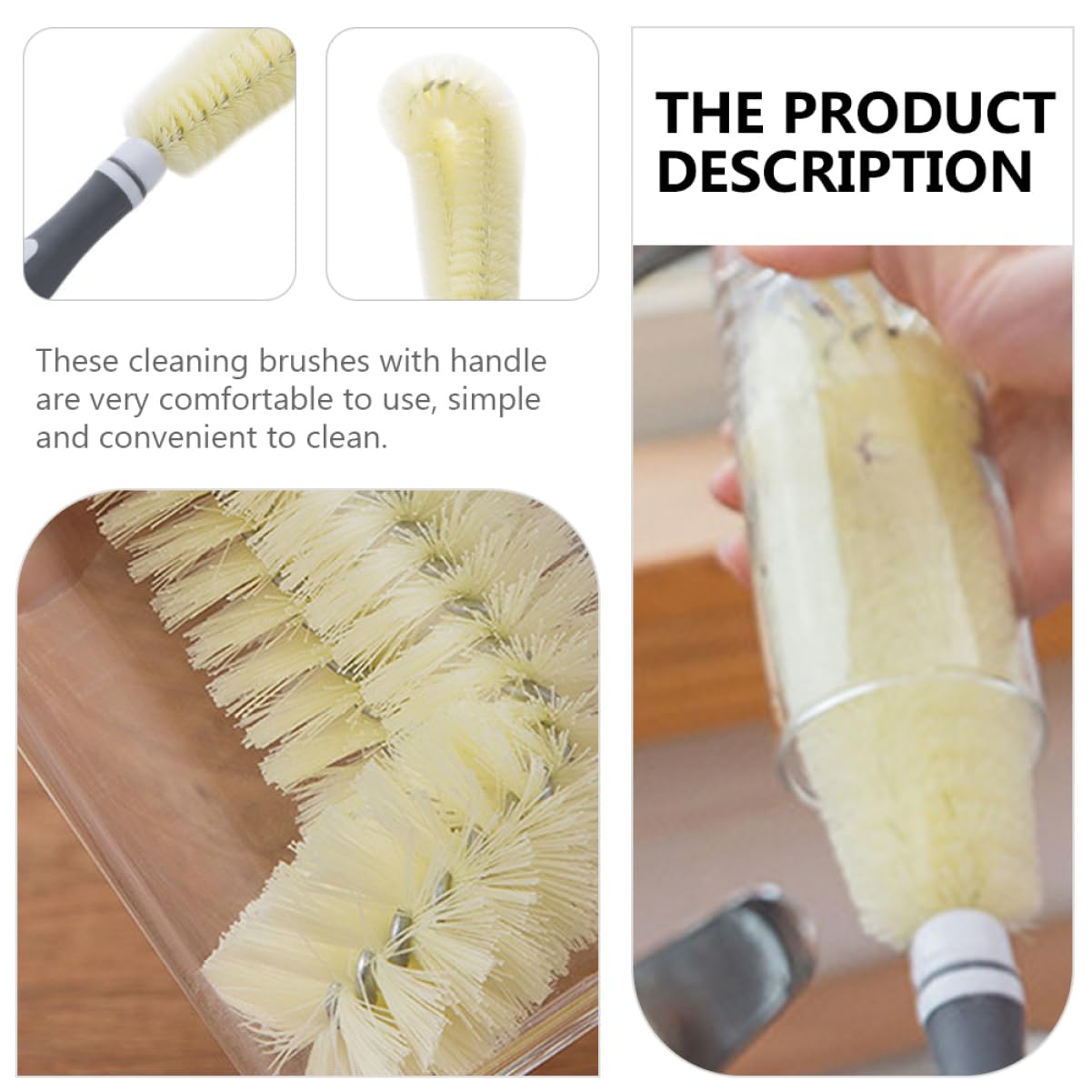 Didiseaon 3pezzi Per La Bottiglie e Tazze Shaped Per Borracce e Utensili Design Appeso Per Facile Stoccaggio e Decontaminazione