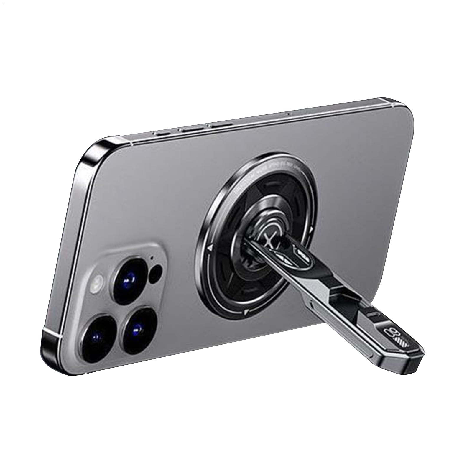 Soporte para smartphone con rotación 360 y mango magnético plegable para salpicadero 8