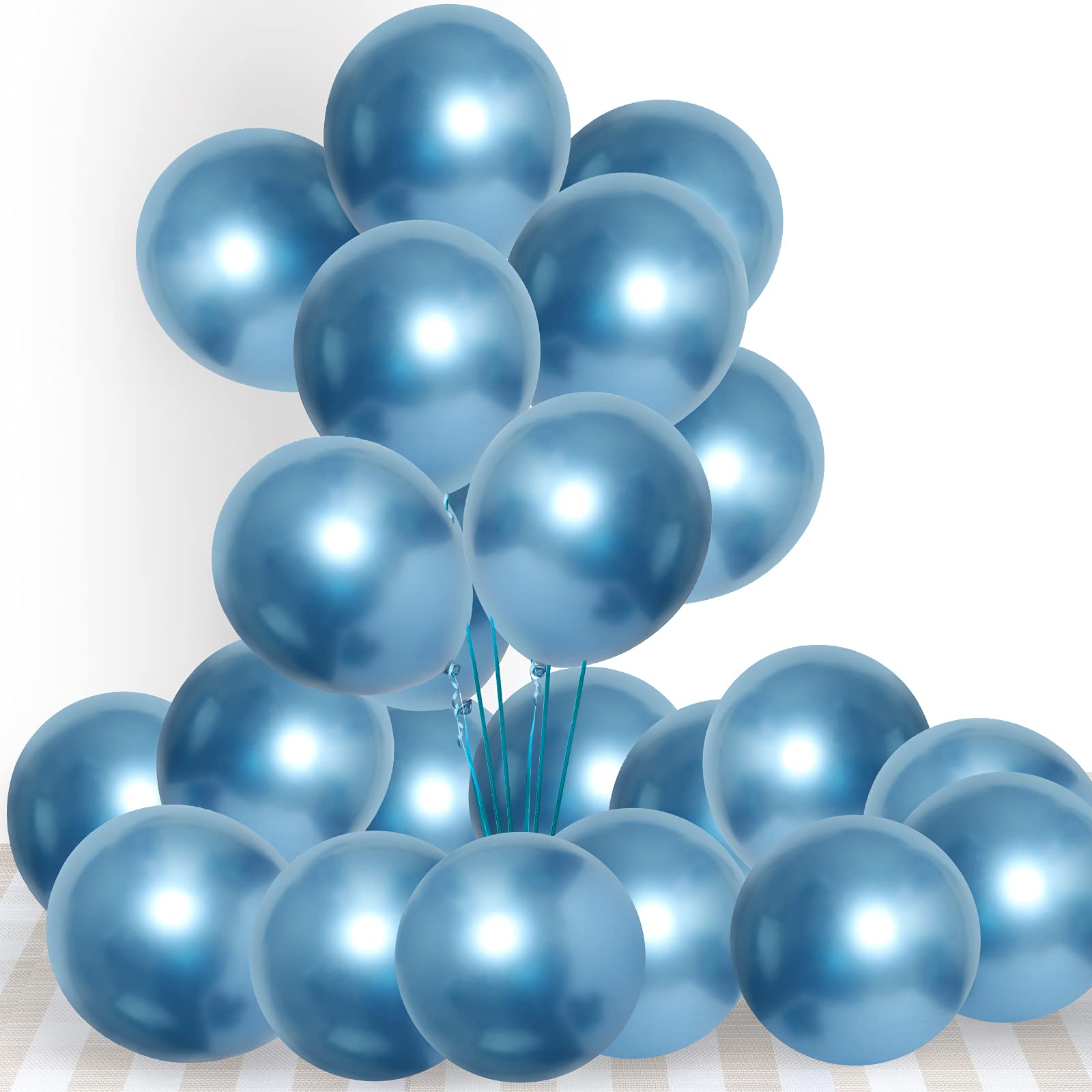 Ousuga Palloncini Rosa Blu 50 Pezzi 12 Pollici, per Compleanno Ragazza Natale Capodanno Gender Reveal Battesimo Comunione Laurea Feste Decorazione