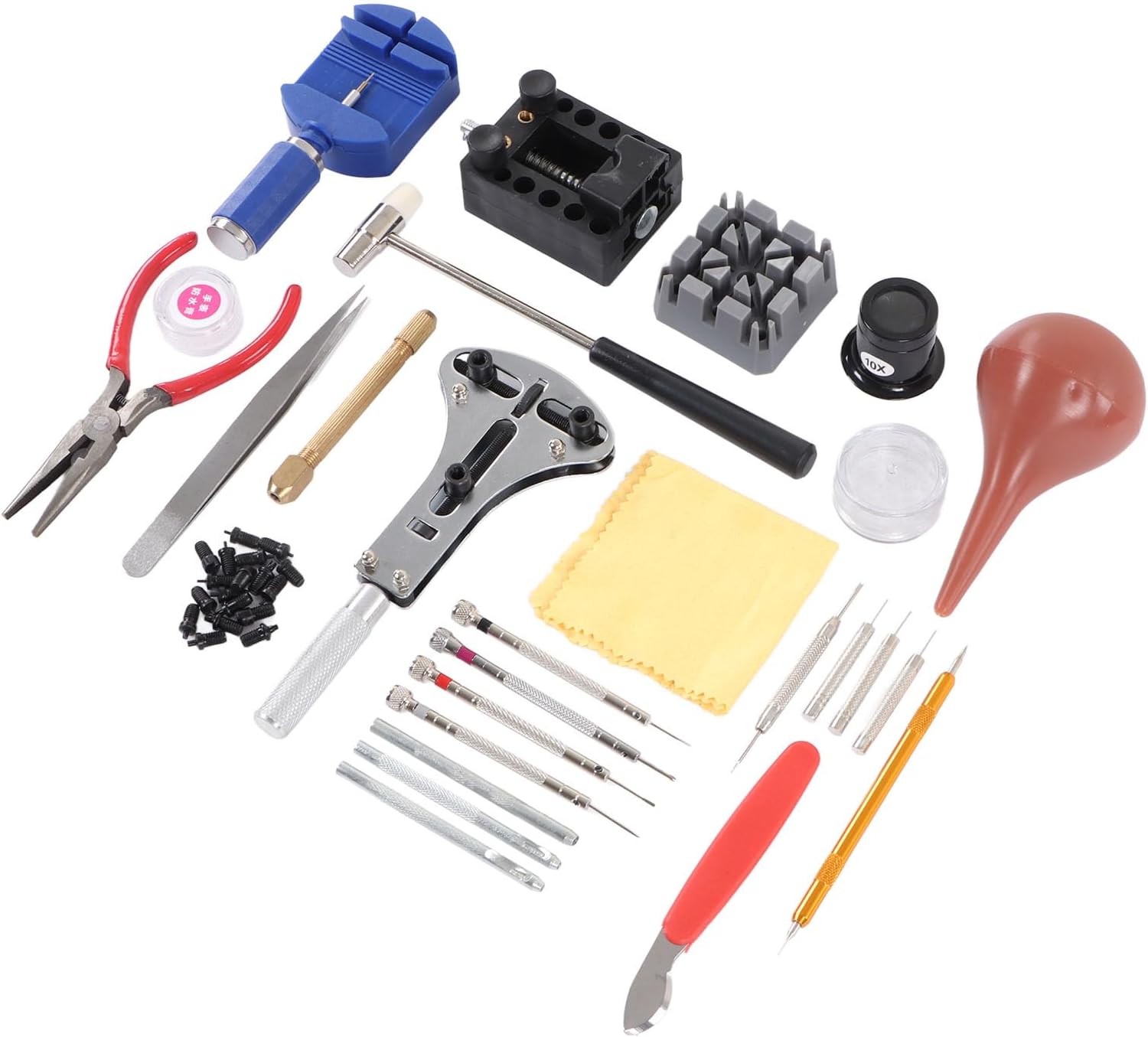 WATCH REPAIR KIT BATTERY REPLACEMENT TOOL WITH MULTIFUNCTIONAL FEATURES AND ALLOY STEEL FOR JEWELRY ENTHUSIASTS