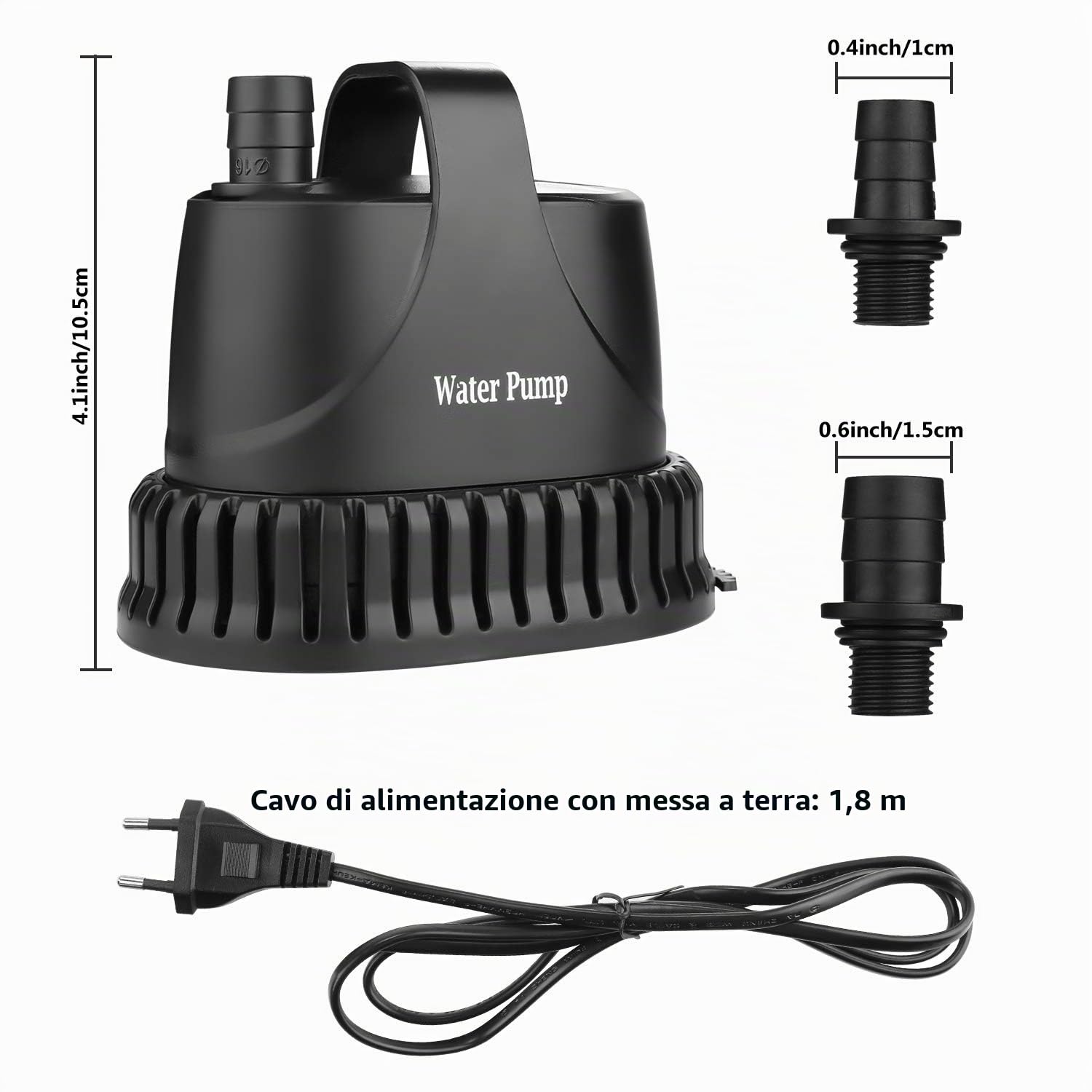 NO.17 Pompa ad Acqua Sommergibile 20W, 1200 L/H Pompa per acquario Pompa per stagno ultra-silenziosa subacquea per stagno, acquario con fontana da giardino
