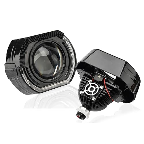 3.0 inch Bi Projector Lens with White Yellow Angel Eyes