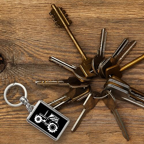 speecheese Traktor Schlüsselanhänger Dorf schlichter Anhänger für den Schlüsselbund Schnelles erkennen von Schlüsseln Schmuck für den Schlüsselbund