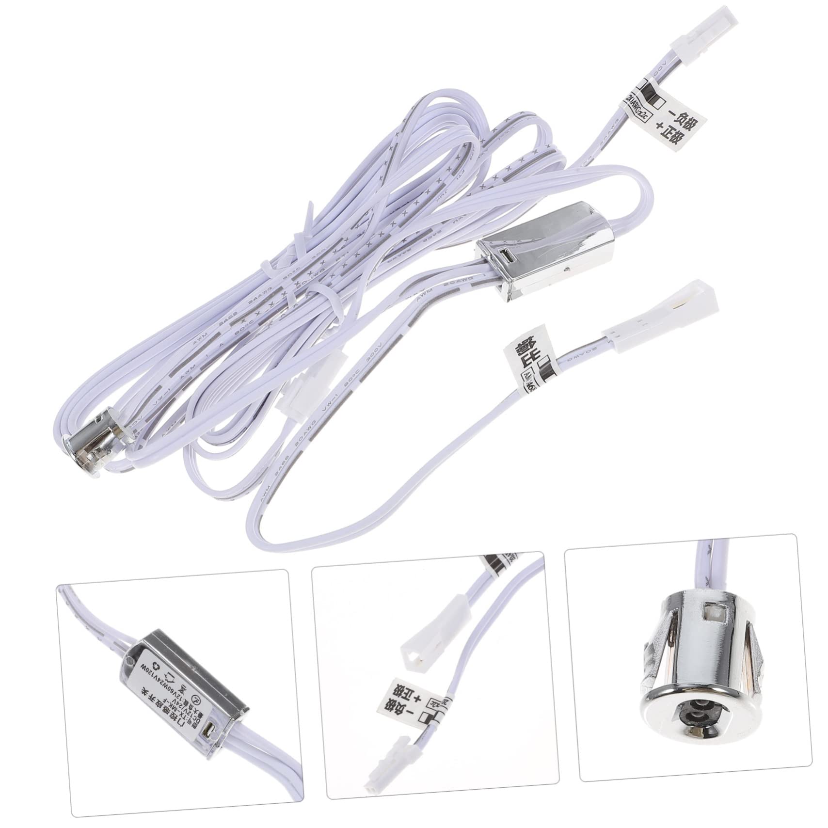 SHINEOFI 5 Stück LED Berührungsschalter für Schrankbeleuchtung Tür Aktiviert Lichtmodul mit für Möbelinstallation und Hotelrenovierung Einfache Montage und Verdeckte Installation