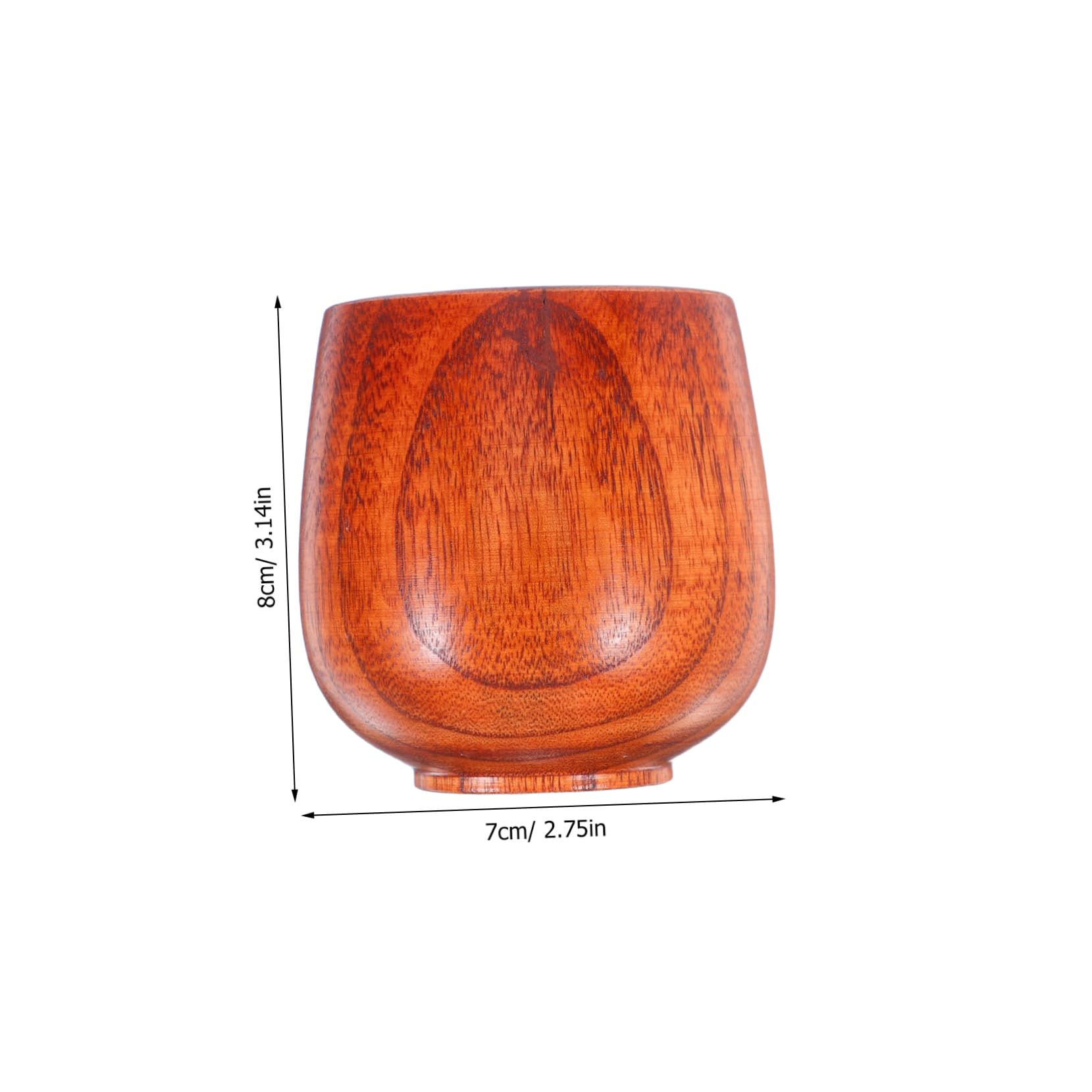Wakauto Japanese Wooden Sake Cup: Natural Wood Drinking Glasses For Hot Cold Beverages Juice Milk Beer Coffee Vintage Tea Cups For Home Restaurant Use