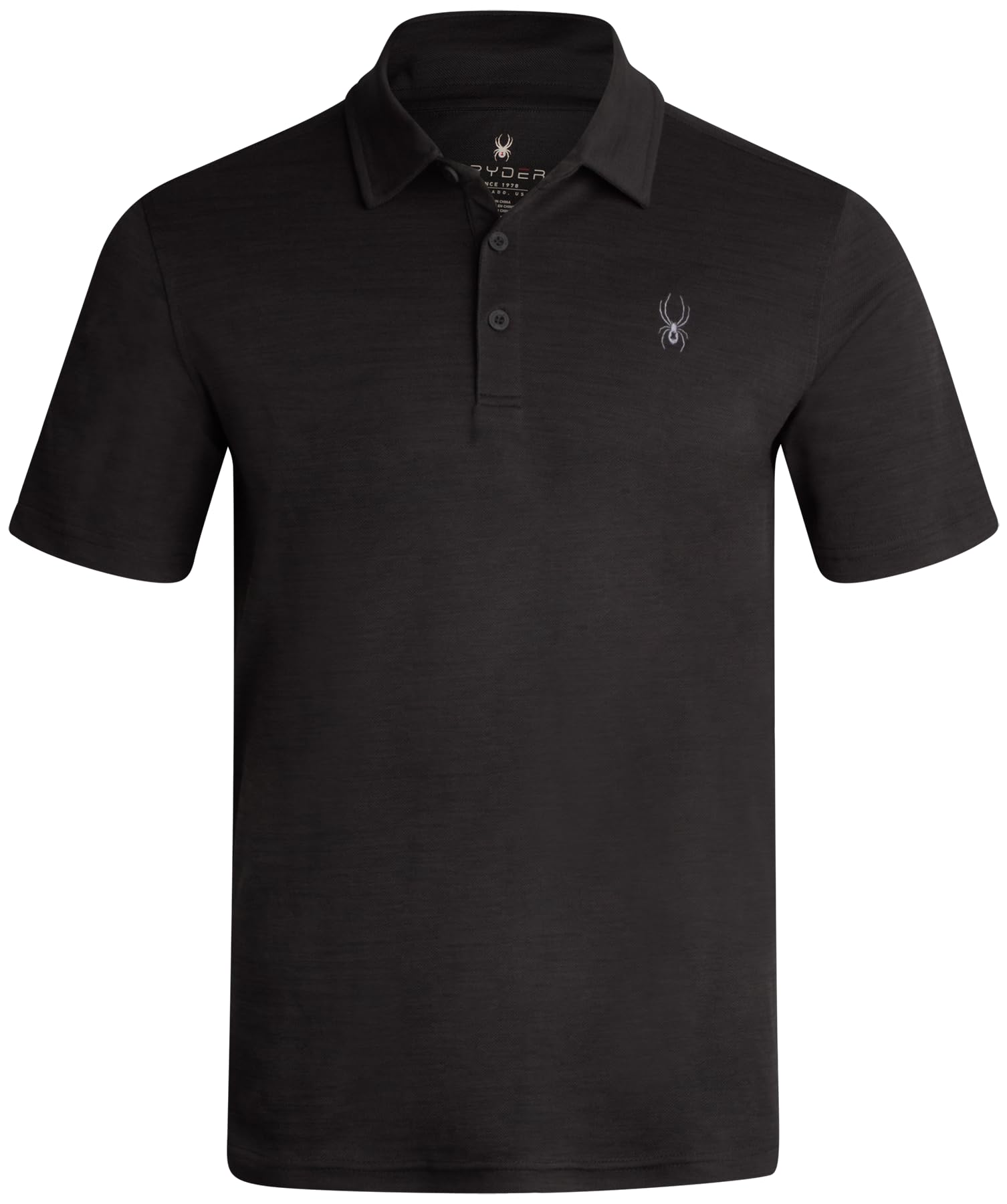 Spyder Mens Golf Shirts - Lightweight Moisture-Wicking Athletic Performance Collared Short Sleeve Polo Shirts for Men