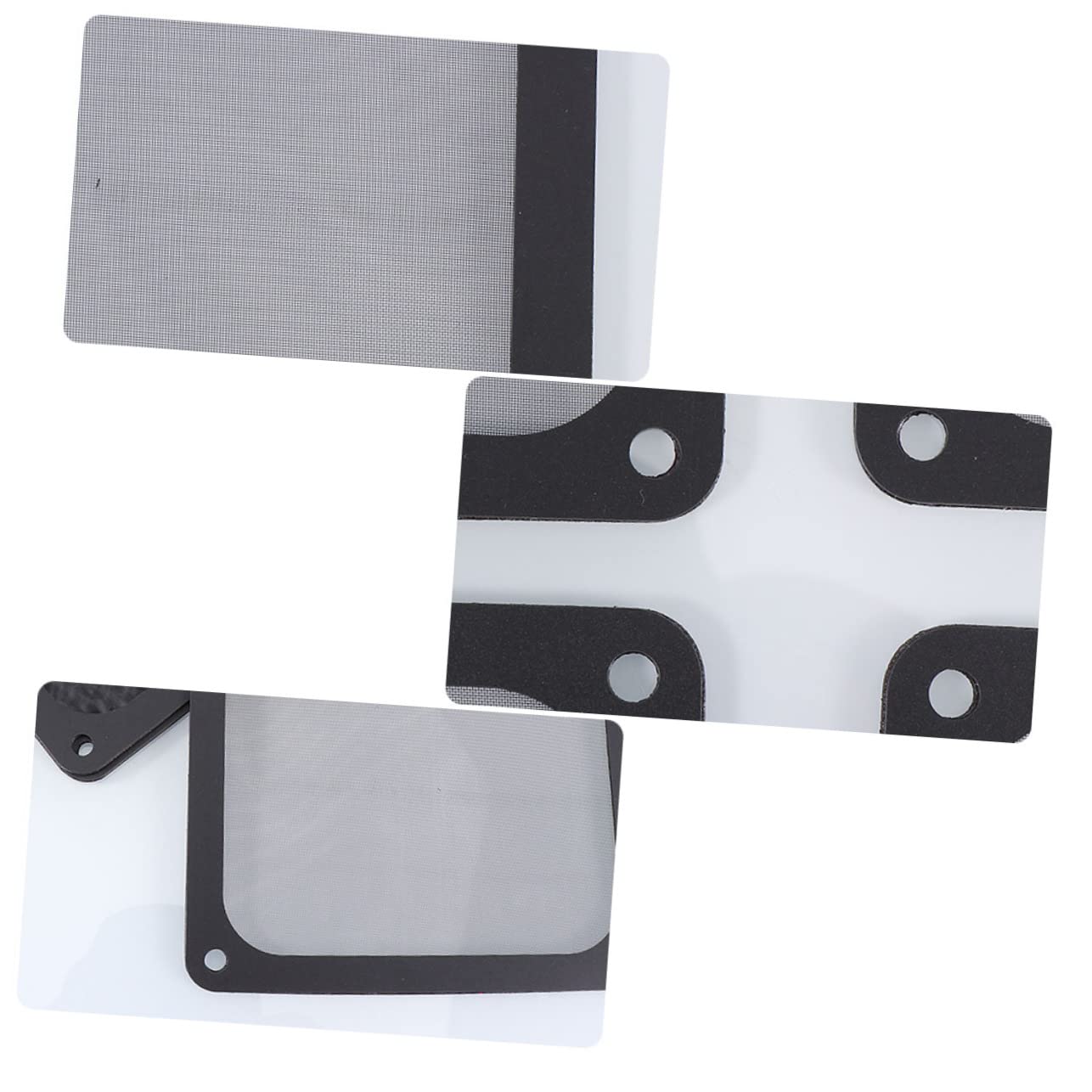 Happyyami 2Pcs Dustproof Computer Mesh Filter Durable Magnetic Fan Screen for Cooling Washable and Easy to Clean for Fans Home Office School