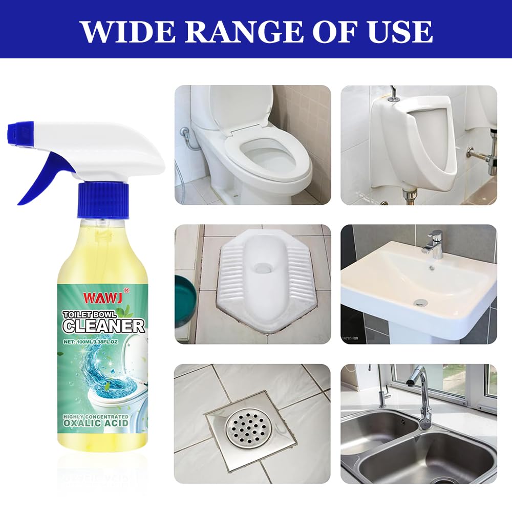 Detergente per la tazza del water, Detergente per WC in Acido ossalico, Rimozione delle urine extra forte, Detergente per WC e schiuma, rimozione del calcare contro calcare e sporco