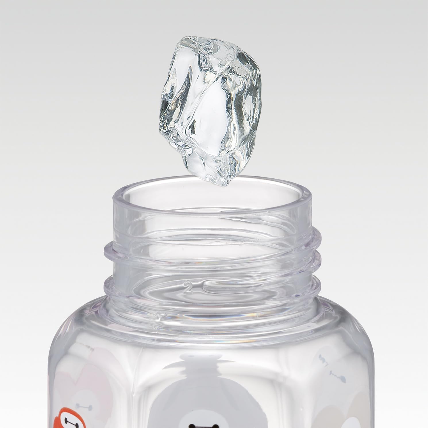 Skater Sweet PDH4-A Hexagonal Direct Drinking Water Bottle, Plastic, Blow Bottle, Lightweight, 11.8 fl oz (350 ml), Disney Baymax
