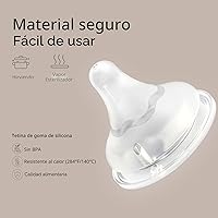 Vista 7 de Pigeon Pezón de Silicona (SS) con Línea Latch-On, Sensación Natural, 0+ Meses, 4