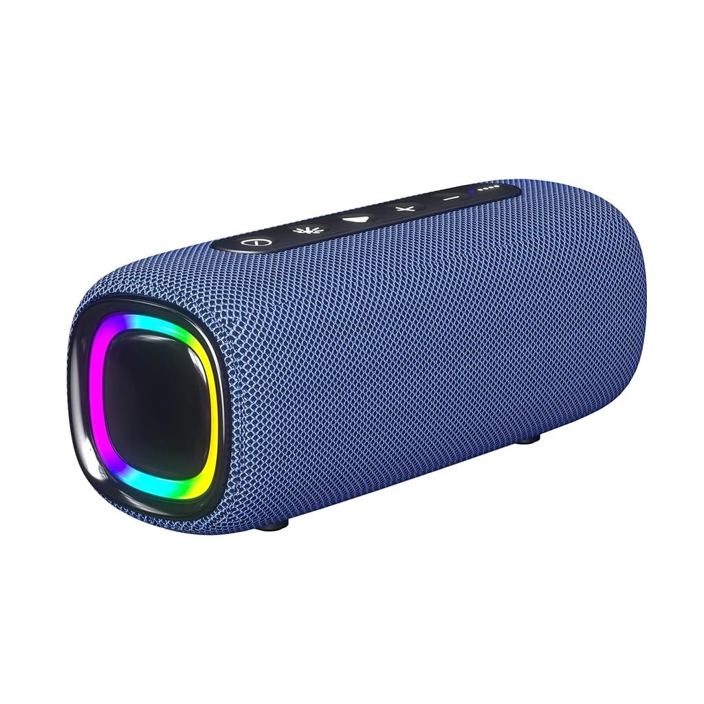 High Power Portable Speaker True Stereo Surround Sound Speaker Colorful Lights Color D Size As Shown E As