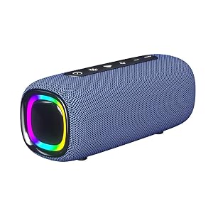High Power Portable Speaker True Stereo Surround Sound Speaker Colorful Lights Color D Size As Shown E As