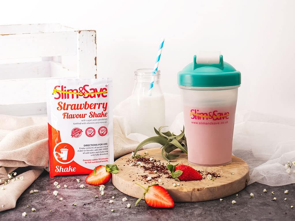 10 Meal Replacement Shakes Slim & Save Diet Slimming Shakes Healthy Drink (Strawberry