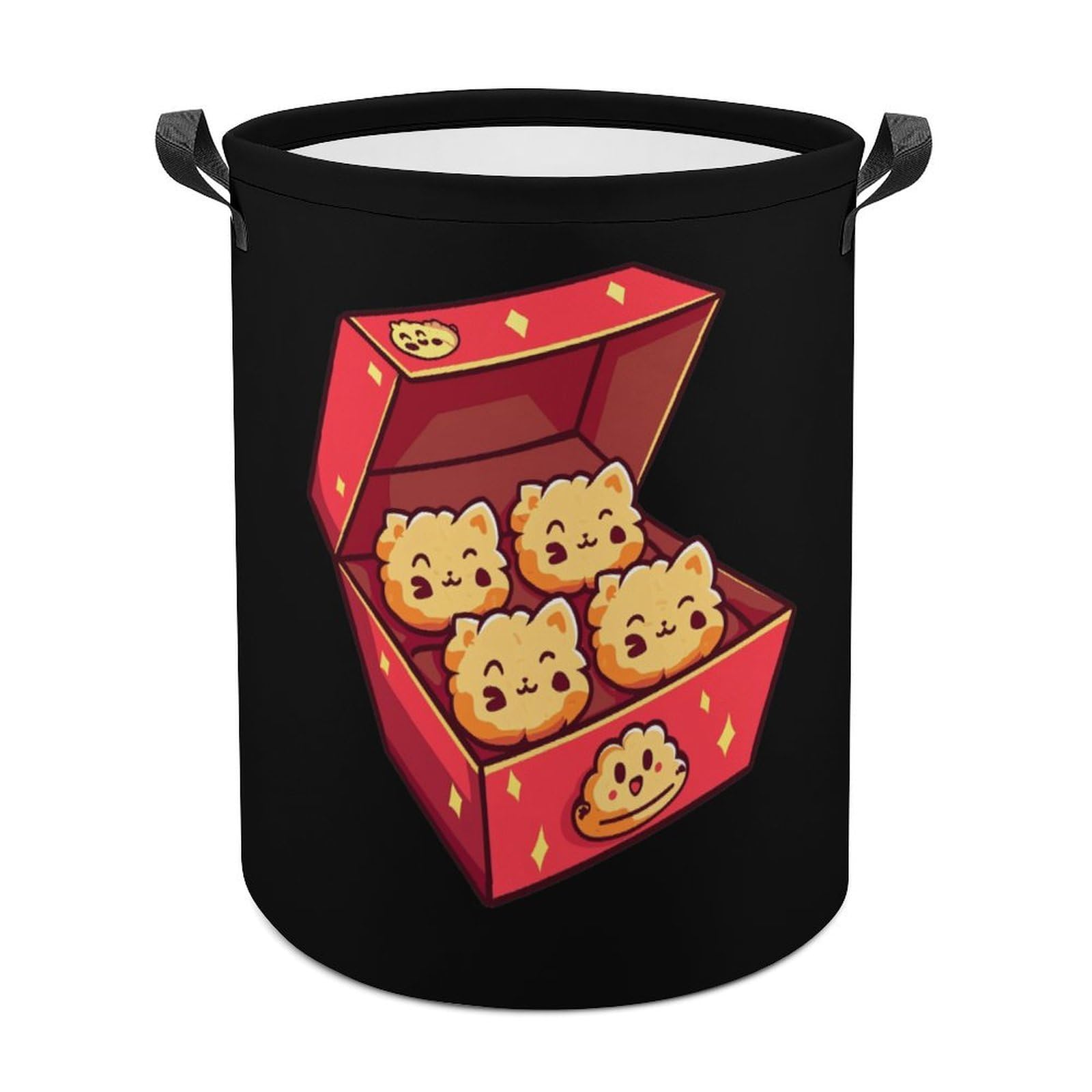 Wäschebox 40X50cm Kätzchen-Nuggets Futter-Wortspiel Katze Kleider Tasche