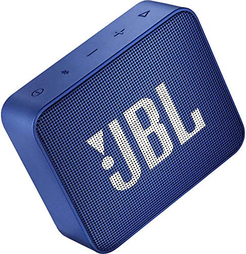 Image of JBL GO2 Portable Bluetooth Speaker with Rechargeable Battery, Waterproof, Built-in Speakerphone, Blue