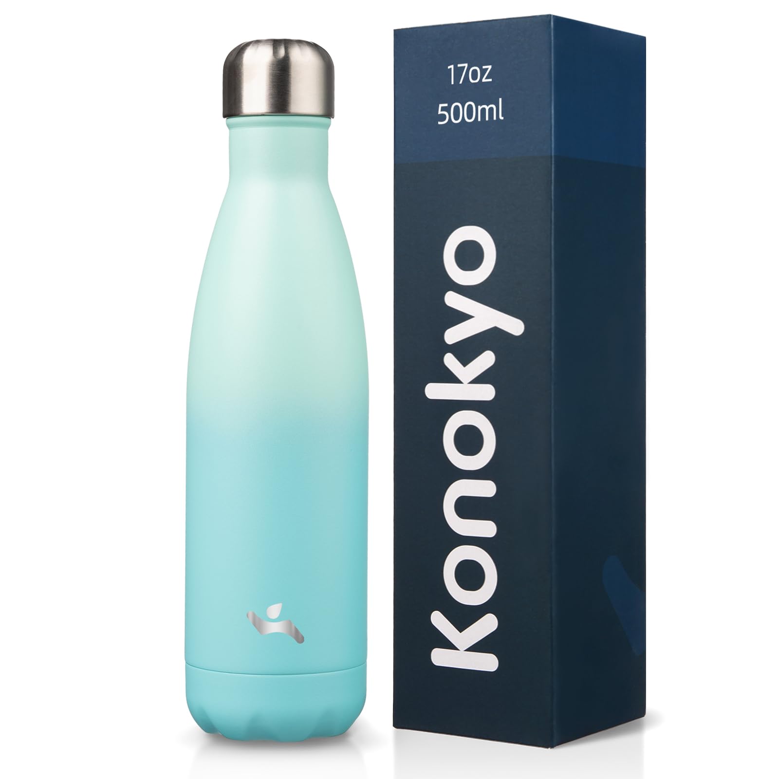 Konokyo 17 oz Insulated Stainless Steel Water Bottle, Mint
