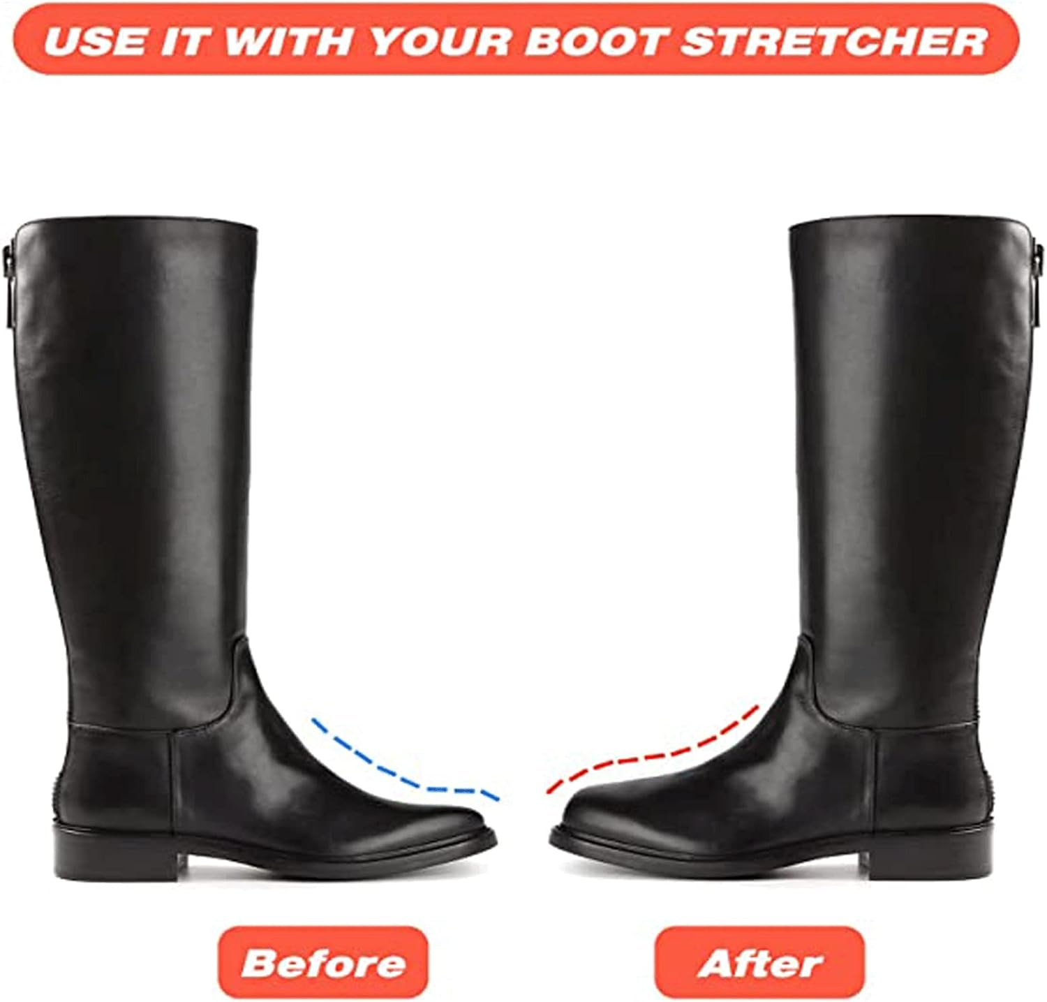 1 Pair Boot Tree Shaft Boot Shoe Shapers for Knee High Tall Boots-Great Support Boot Inserts Shape Holders for Womens Mens Shoes