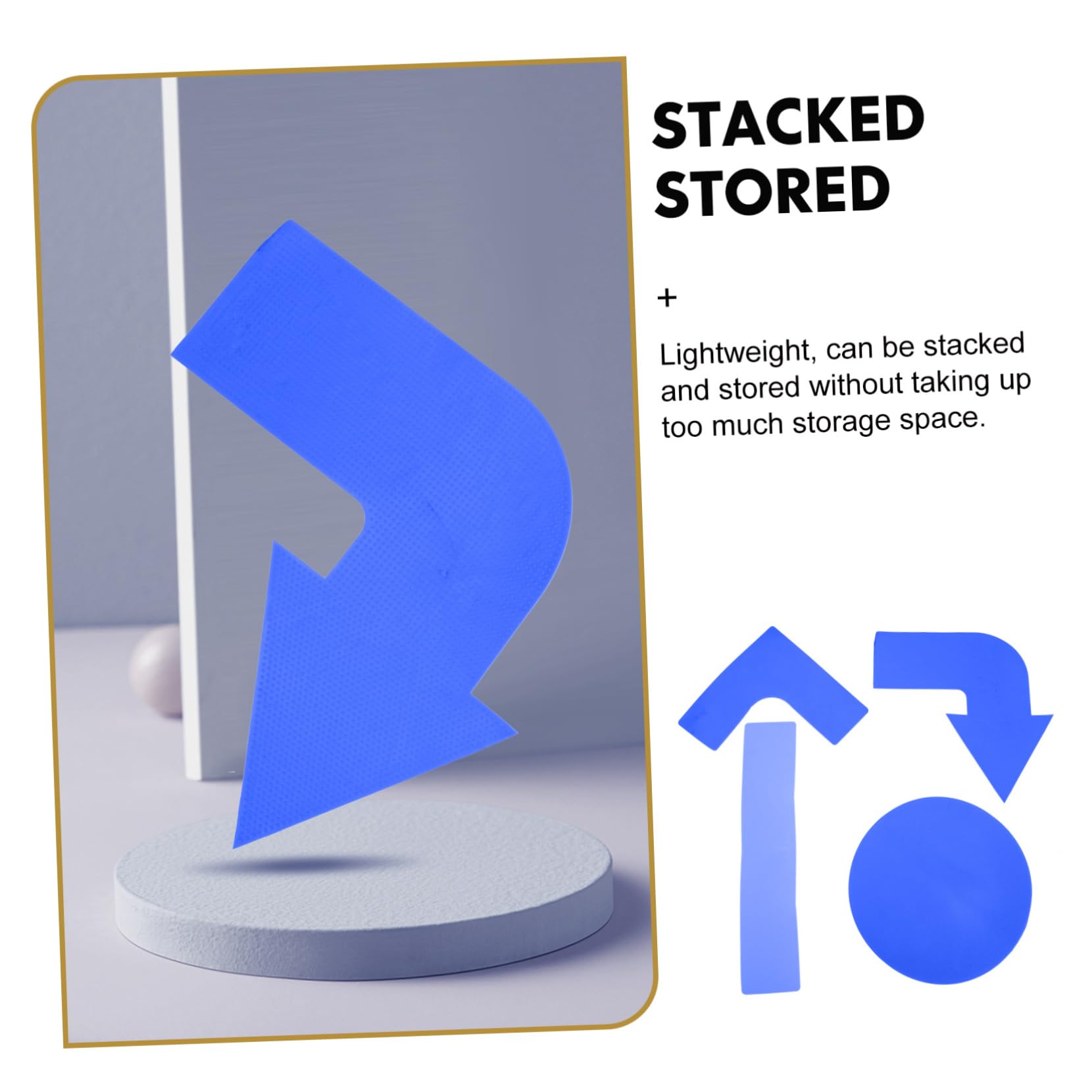 Gogogmee Training Markers 4 Piece Set Outdoor Spot Markers Soccer Football Basketball Portable Training Supplies