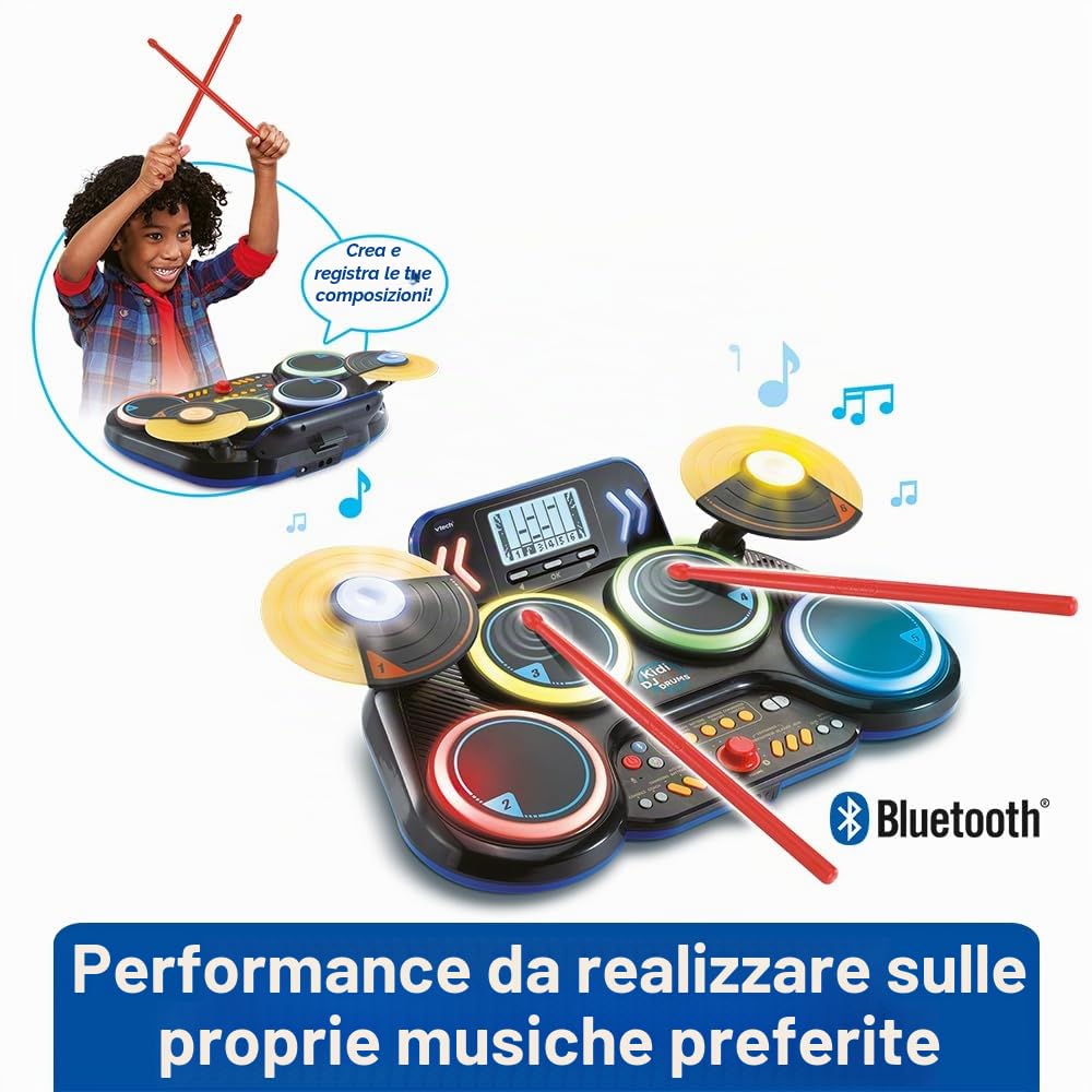 VTech. Batteria elettronica enfant, 90-572695, Nero, Standard