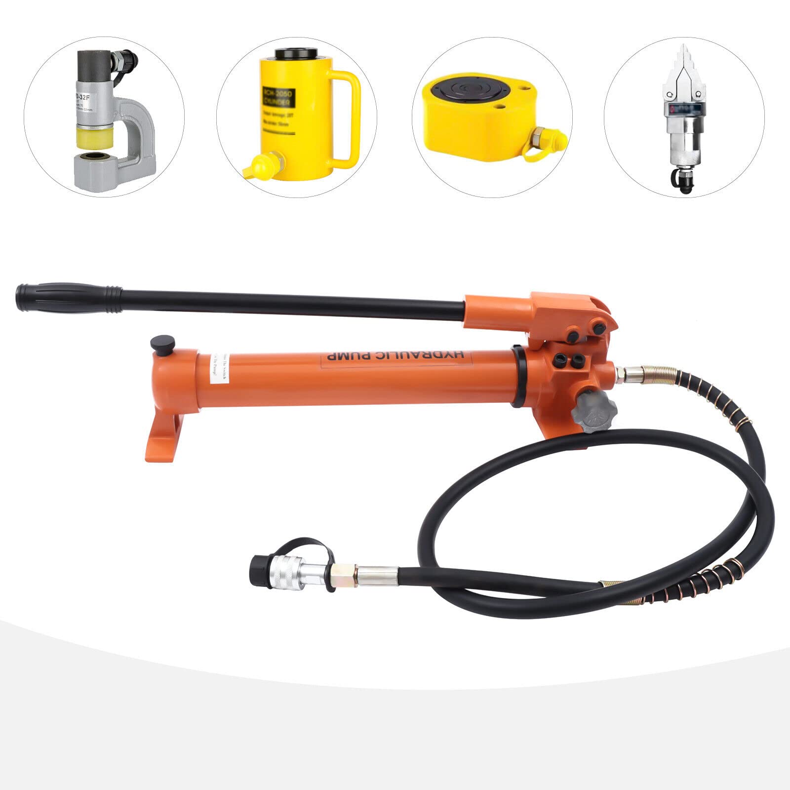 Pompa manuale idraulica manuale per tubo flessibile con manometro per set direzionale cilindro a pressione pompa idraulica pompa a pressione idraulica pompe rotanti CP-700 800CC